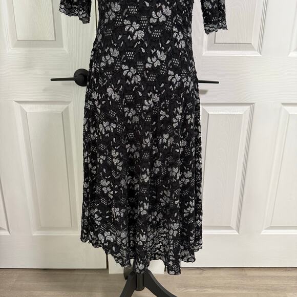 Rabbit Rabbit Rabbit Women's Floral Lace V-Neck Dress Size 6 - Picture 5 of 16